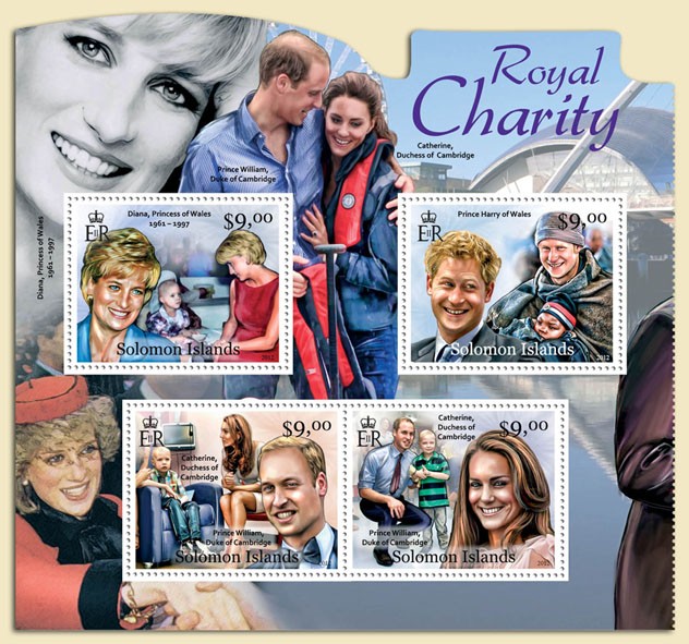 Royal Charity - Issue of Solomon islands postage stamps