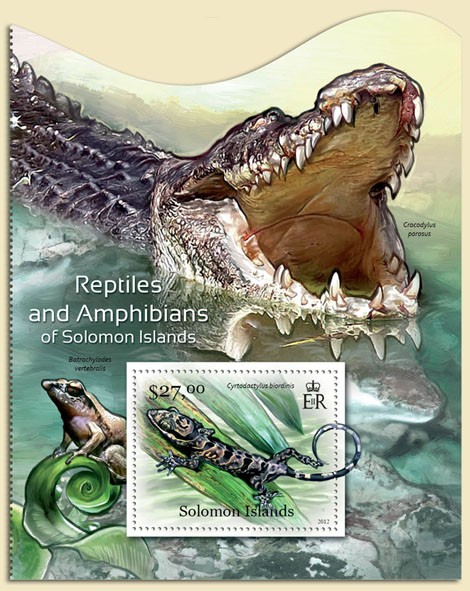 Reptiles and Amphibians - Issue of Solomon islands postage stamps
