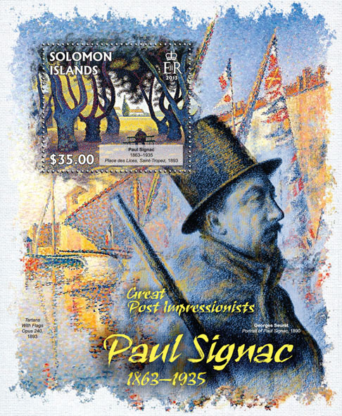 Paul Signac - Issue of Solomon islands postage stamps