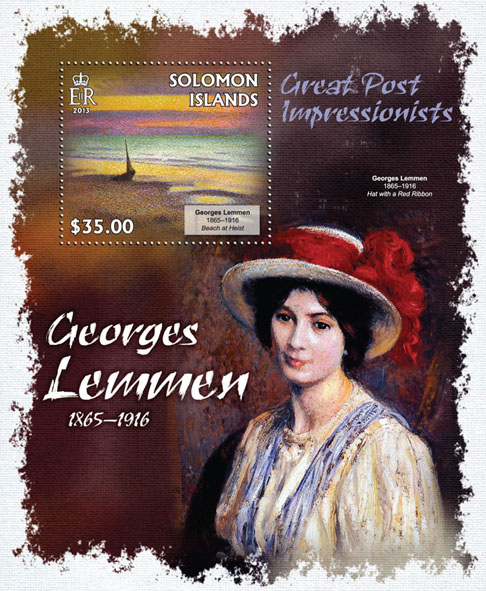 Georges Lemmen - Issue of Solomon islands postage stamps