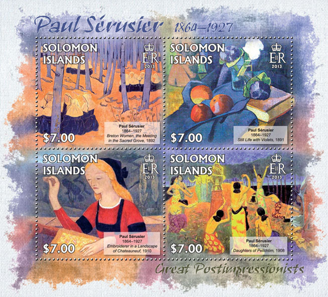 Paul Serusier - Issue of Solomon islands postage stamps