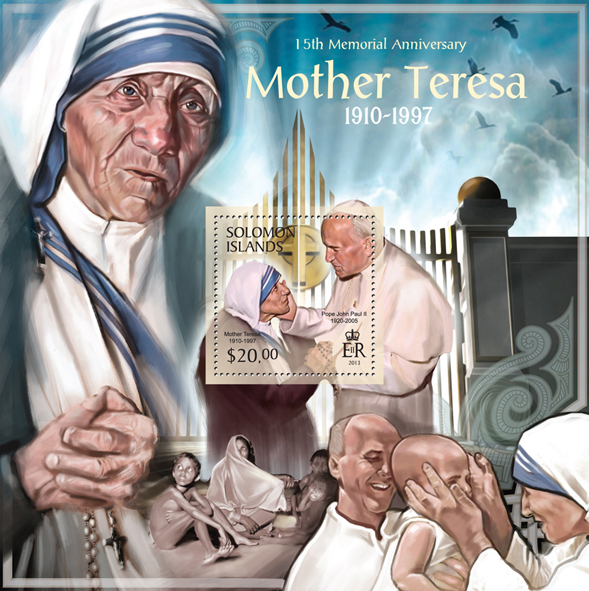 15th Anniversary of Mother Teresa  - Issue of Solomon islands postage stamps
