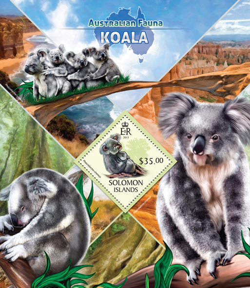 Koala  - Issue of Solomon islands postage stamps
