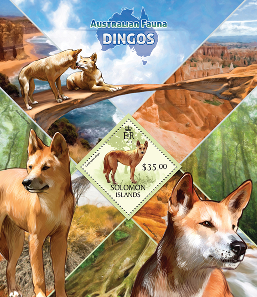 Dingos  - Issue of Solomon islands postage stamps