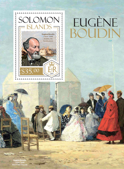 Eugene Boudin - Issue of Solomon islands postage stamps