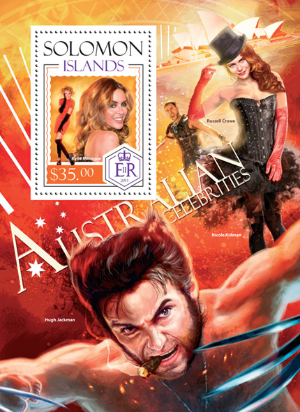 Australian Legends - Issue of Solomon islands postage stamps