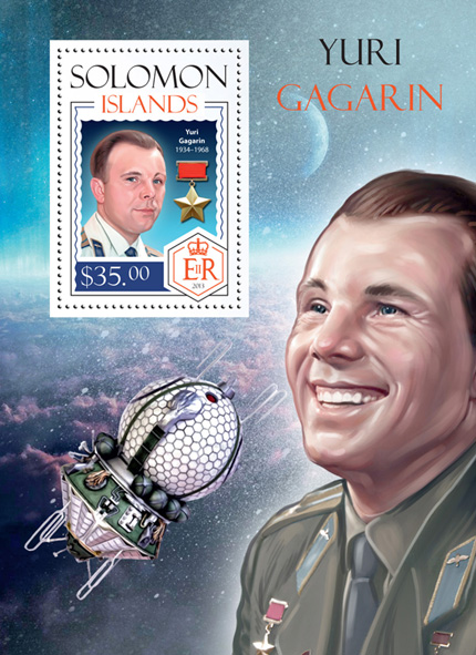 Yuri Gagarin  - Issue of Solomon islands postage stamps
