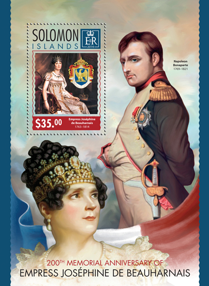 Joséphine de Beauharnais - Issue of Solomon islands postage stamps