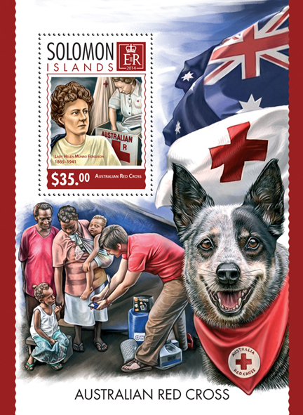 Red Cross   - Issue of Solomon islands postage stamps