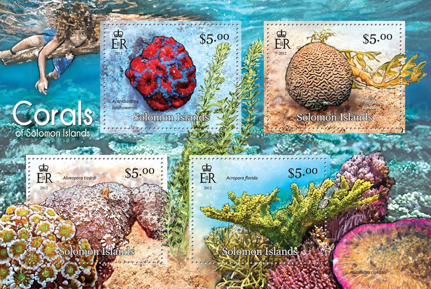 Corals  - Issue of Solomon islands postage stamps