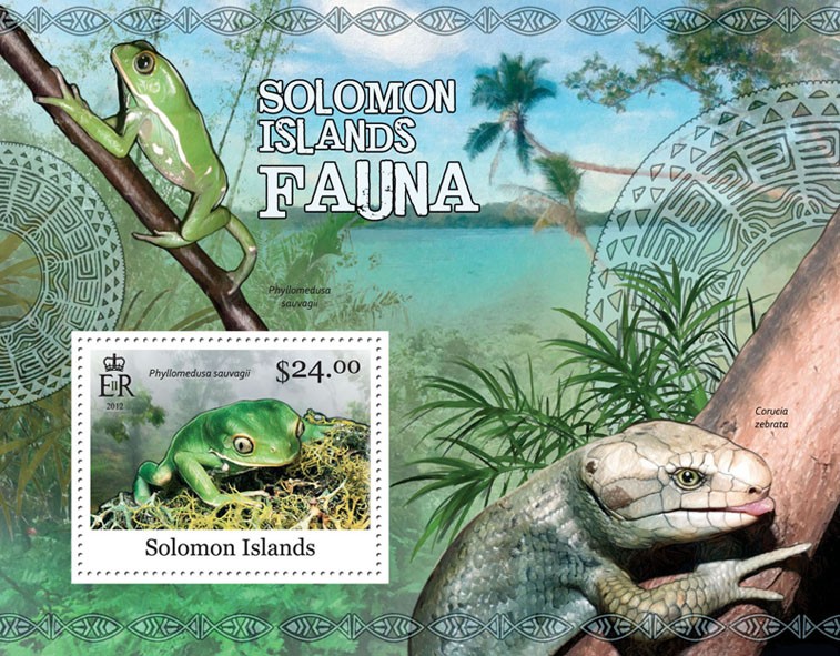 Fauna - Issue of Solomon islands postage stamps