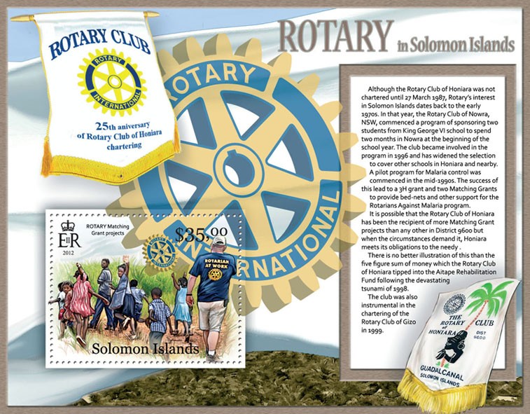 Rotary  - Issue of Solomon islands postage stamps