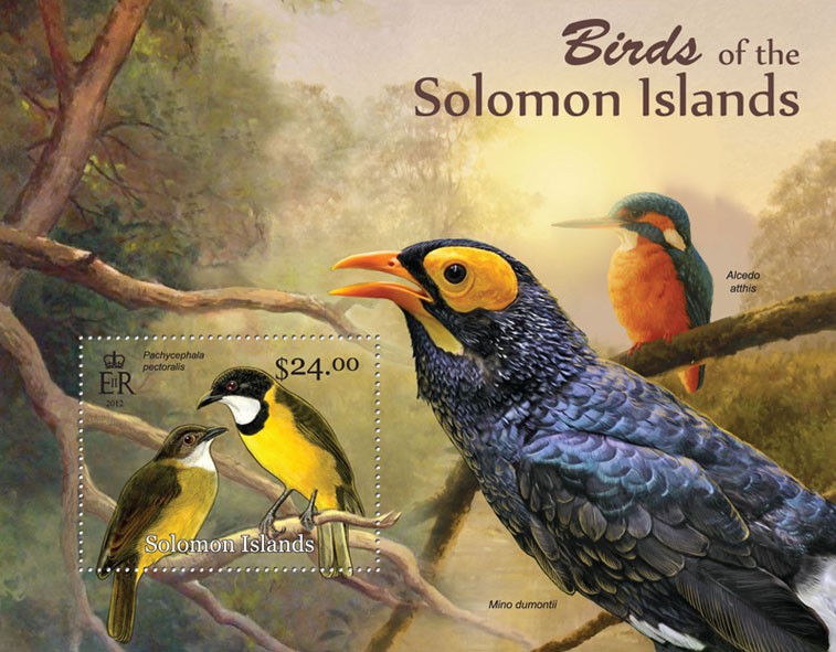 Birds  - Issue of Solomon islands postage stamps