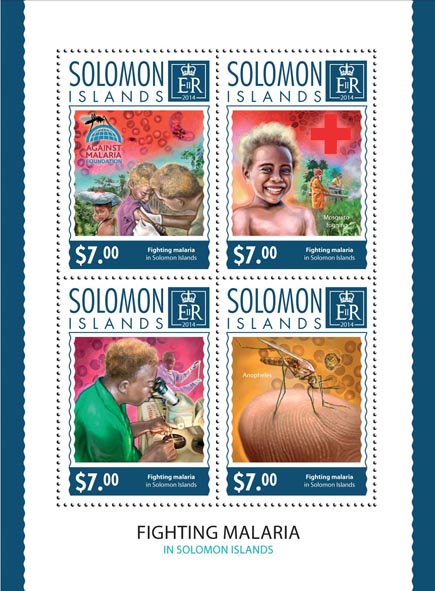 Fighting Malaria - Issue of Solomon islands postage stamps