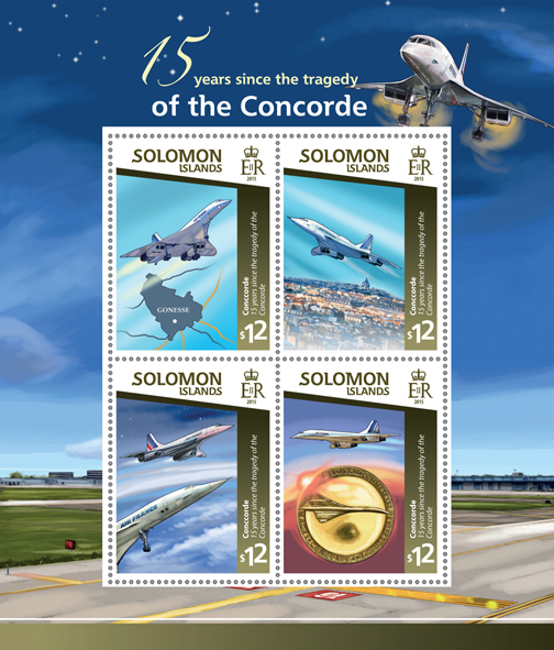 Concorde - Issue of Solomon islands postage stamps
