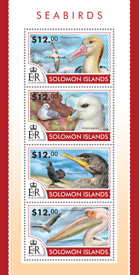 Seabirds - Issue of Solomon islands postage stamps