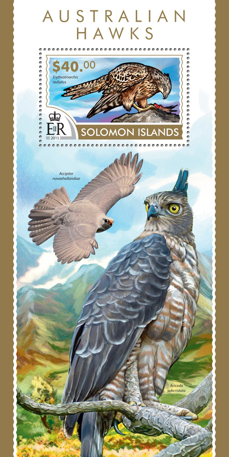 Hawks  - Issue of Solomon islands postage stamps