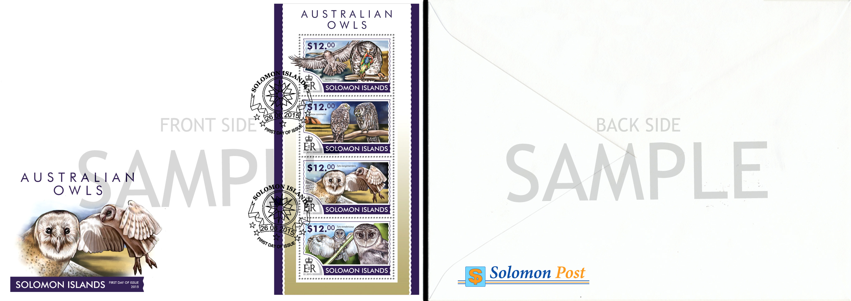 FDC Sample - Issue of Solomon islands postage stamps
