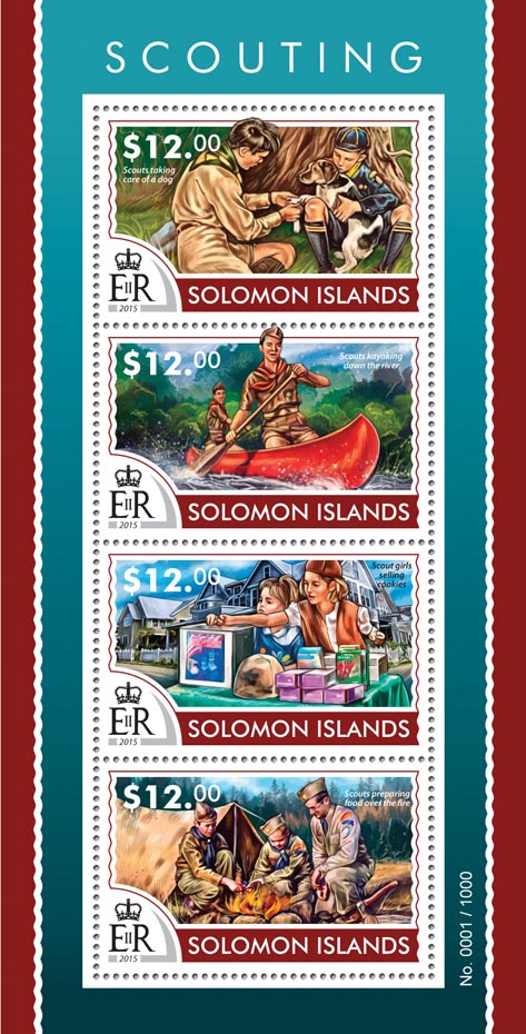 Scouting - Issue of Solomon islands postage stamps