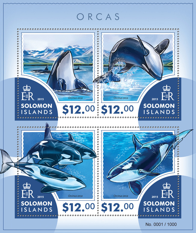 Orcas - Issue of Solomon islands postage stamps