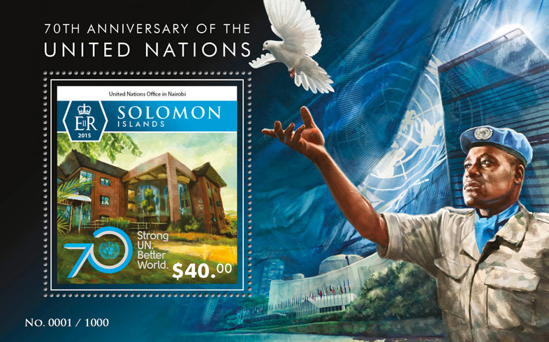 United Nations - Issue of Solomon islands postage stamps