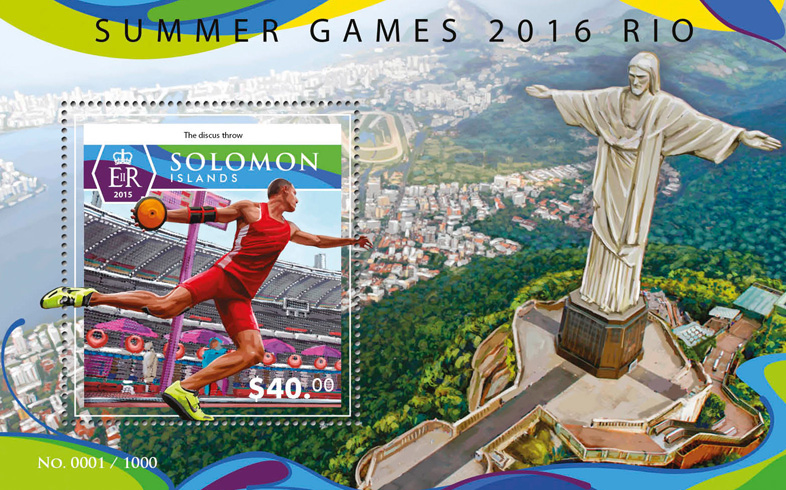 Summer Games 2016 - Issue of Solomon islands postage stamps