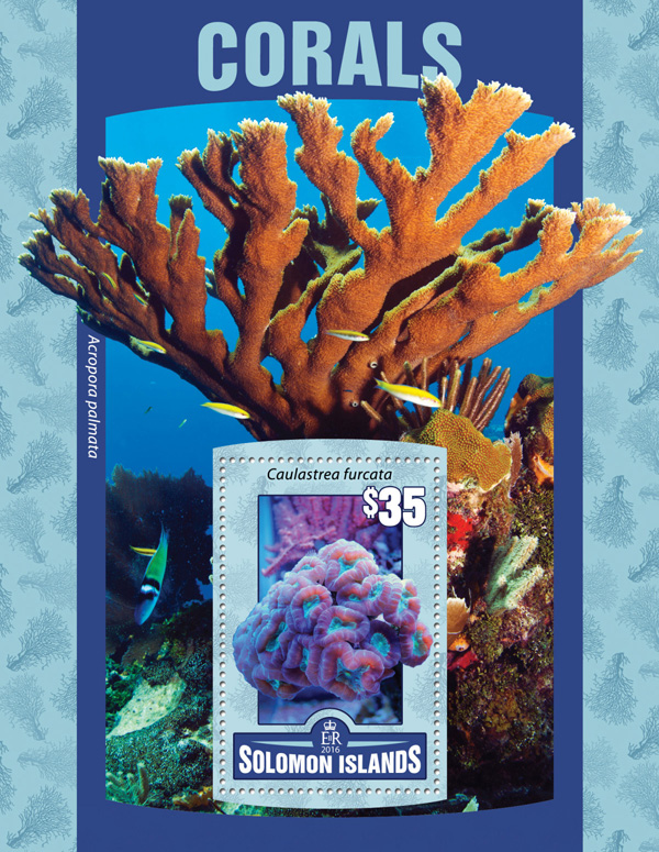 Corals - Issue of Solomon islands postage stamps