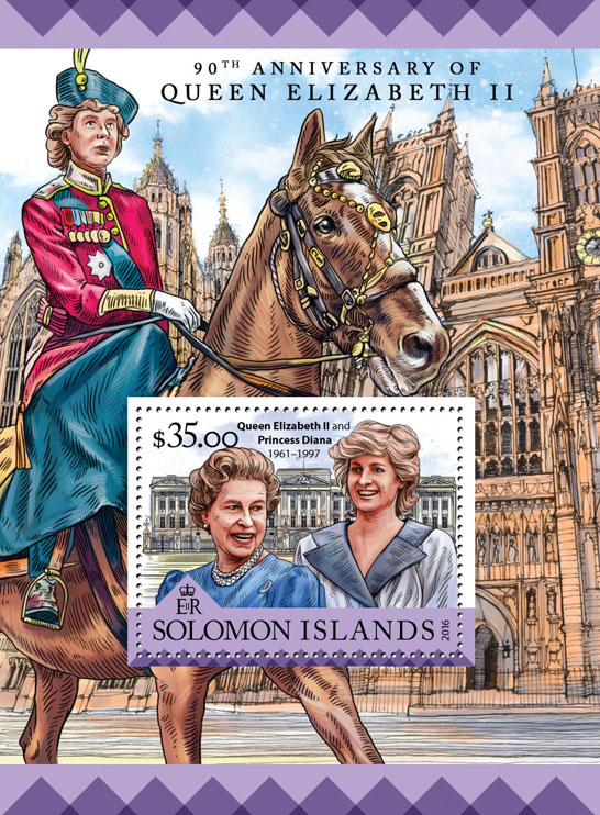 Queen Elizabeth II  - Issue of Solomon islands postage stamps