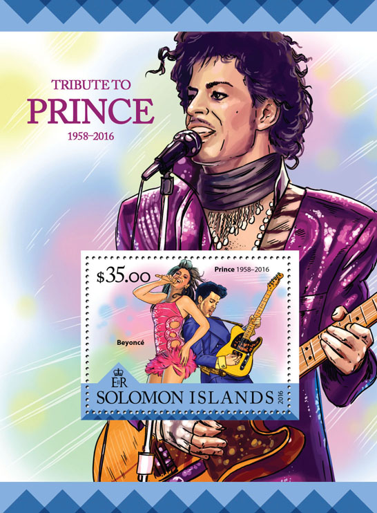 Tribute to Prince - Issue of Solomon islands postage stamps