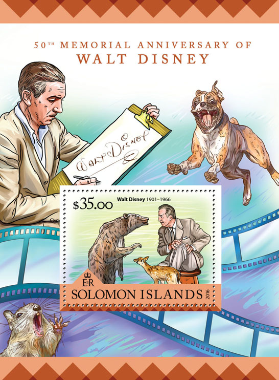 Walt Disney  - Issue of Solomon islands postage stamps