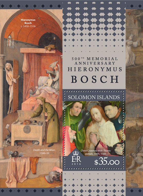 Hieronymus Bosch - Issue of Solomon islands postage stamps