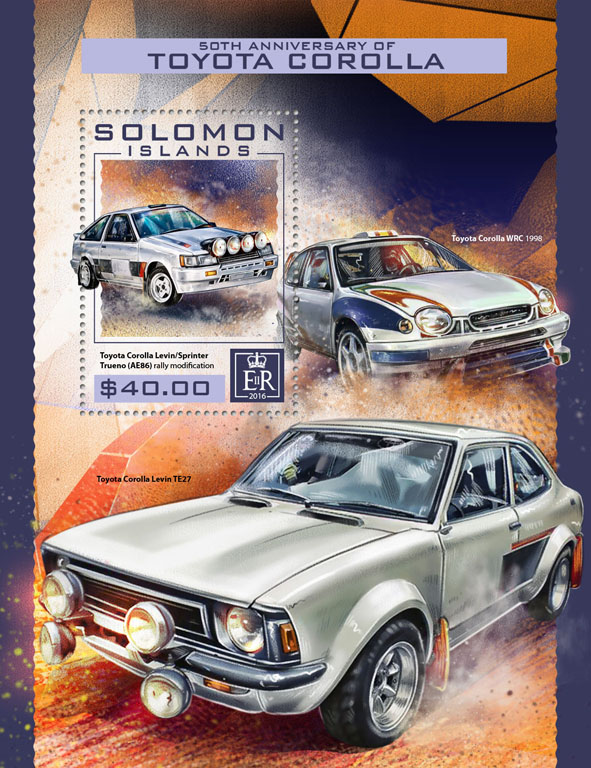 Toyota Corolla - Issue of Solomon islands postage stamps