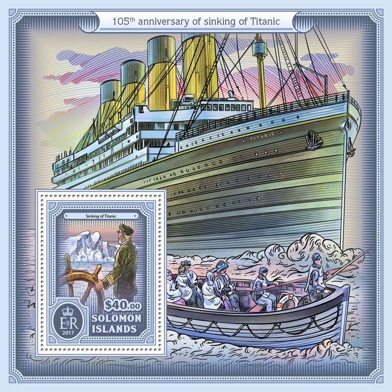 Titanic - Issue of Solomon islands postage stamps