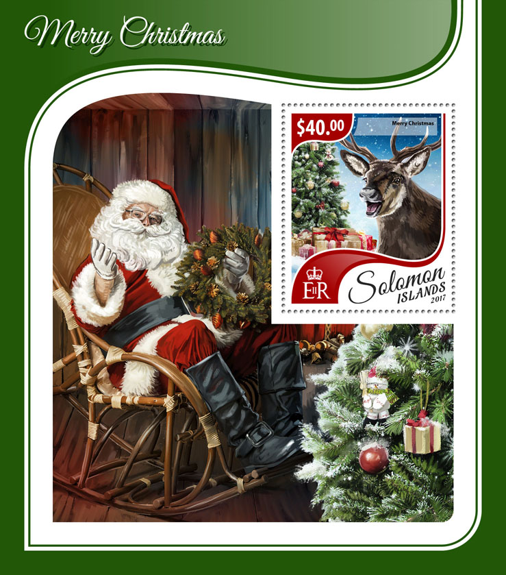 Merry Christmas  - Issue of Solomon islands postage stamps