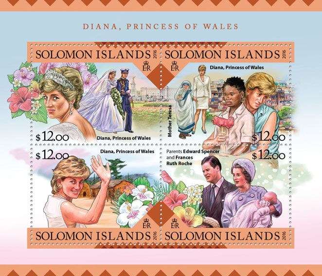 Diana - Issue of Solomon islands postage stamps