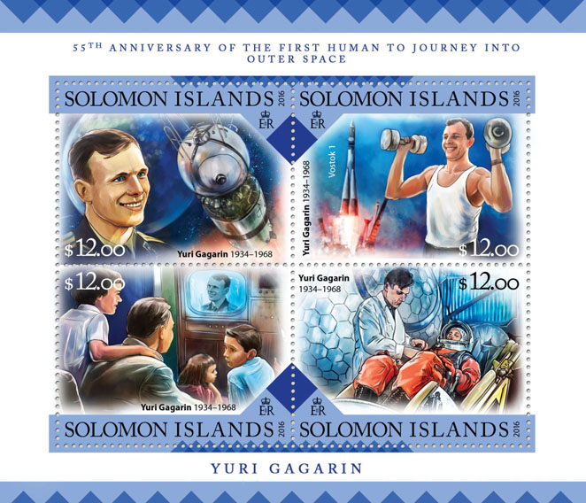 Space - Issue of Solomon islands postage stamps