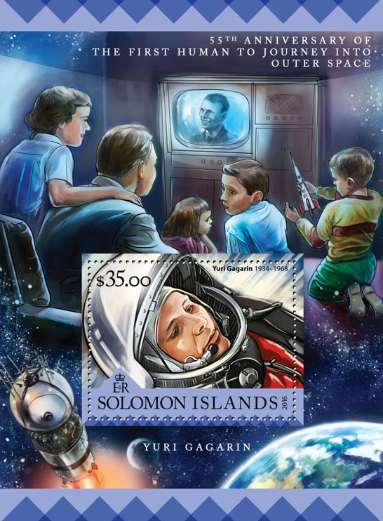 Space - Issue of Solomon islands postage stamps