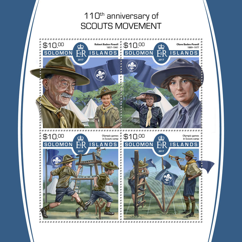 Scout - Issue of Solomon islands postage stamps
