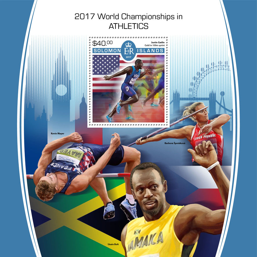 2017 World Championships - Issue of Solomon islands postage stamps